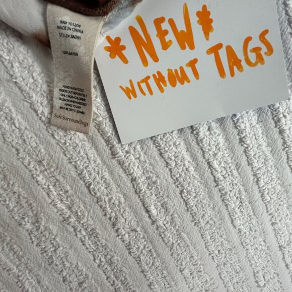 Soft Surroundings Womens Tie-Dye Long Sleeve Tunic Top Blouse PS Brown NWOT - Picture 4 of 7